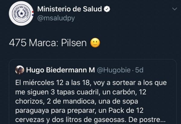 El Ministerio de Salud le hizo un favor a Pilsen