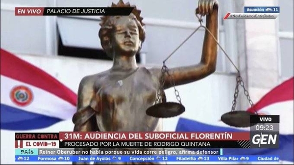 HOY / Se realizará la audiencia del SubOficial Gustavo Florentin, procesado por la muerte de Rodrigo Quintana