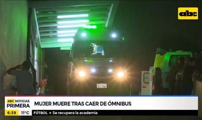 Mujer murió tras caer de un colectivo en Fernando de la Mora - Nacionales - ABC Color