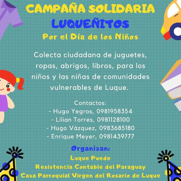 Colectarán juguetes para el Día del Niño - Nacionales - ABC Color