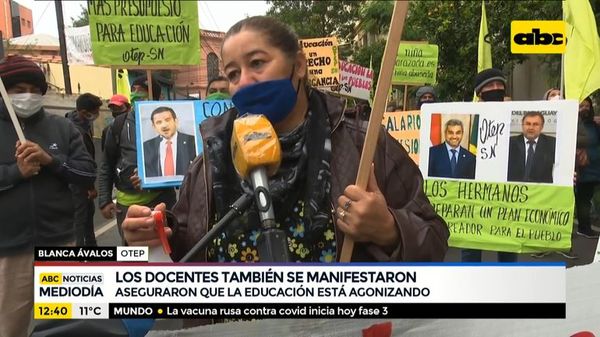 Docentes aseguran que educación “está agonizando” - ABC Noticias - ABC Color