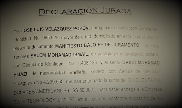 José Velázquez Popov recibió US$ 50 mil para transferir y dejo al descubierto esquema de REMESAS ILEGALES