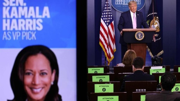 Trump, sobre Kamala Harris: 'Es la más mala, horrible e irrespetuosa del Senado'