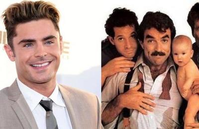 Zac Efron protagonizará una nueva versión de 'Tres hombres y un bebé' - C9N