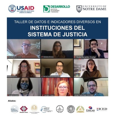 Expertos presentaron datos e indicadores diversos en instituciones del sistema de justicia