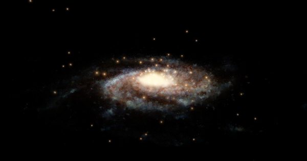 Una galaxia similar a la Vía Láctea detectada a 12.000 millones de años luz