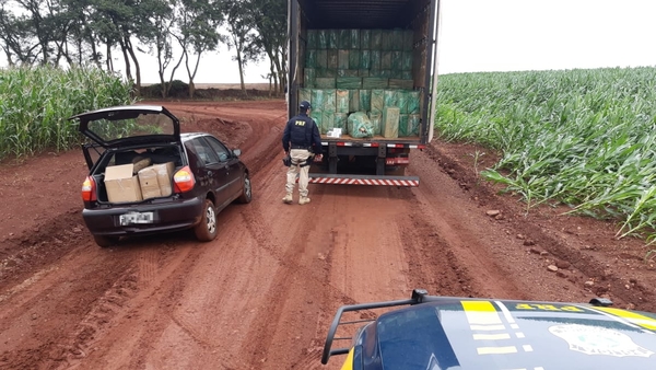 Cae DROGAS y CIGARRILLOS en la frontera PARAGUAY-BRASIL