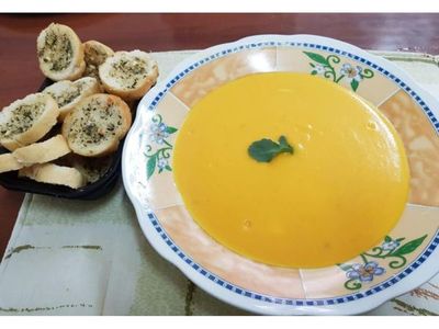 Sopa crema de zapallo