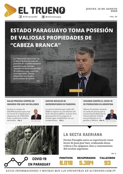 E-paper 13 de Agosto 2020 - El Trueno