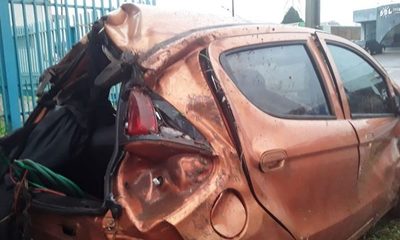 Violento vuelco en San Cristóbal