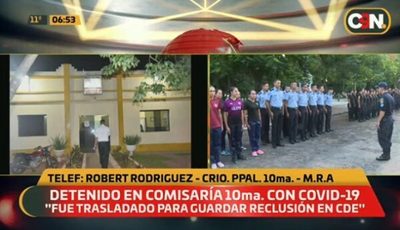 Detenido en comisaria de Mariano da positivo al Covid-19