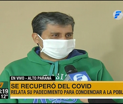 Paciente recuperado de Covid: ''Estuve muy cerca de la muerte''