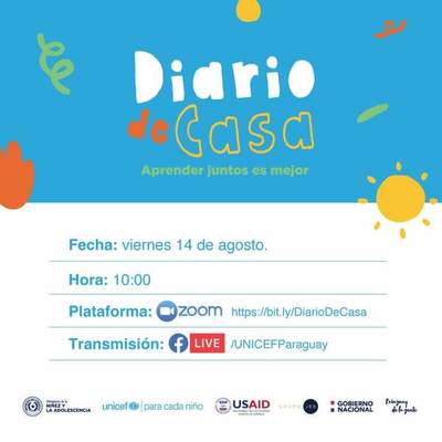 Diario de Casa: propuesta de UNICEF y MINNA dirigida a niños y adolescentes en cuarentena