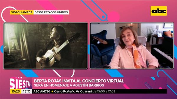 Berta Rojas invita al concierto virtual en homenaje a “Mangoré” - Ensiestados - ABC Color