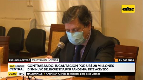 Delincuencia disminuyó, según Euclides Acevedo - ABC Noticias - ABC Color