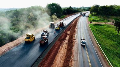 Duplicación de Ruta PY02 registra avance del 35% a un año de inicio