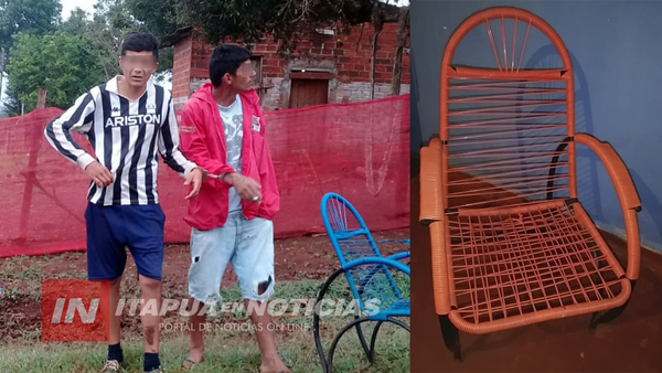 POLICÍA DE ITÁ PASO RECUPERÓ CINCO SILLONES DENUNCIADOS COMO HURTADOS.