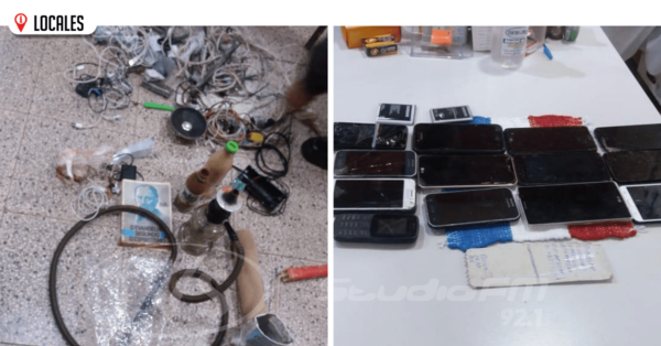 Incautan un sin fin de objetos en el pabellón del PCC