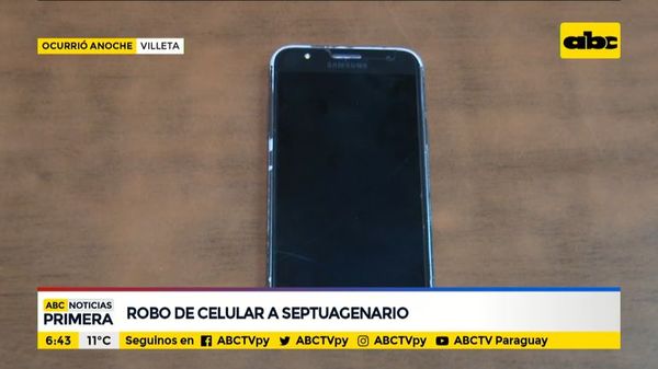 Joven robó un celular a un septuagenario - ABC Noticias - ABC Color