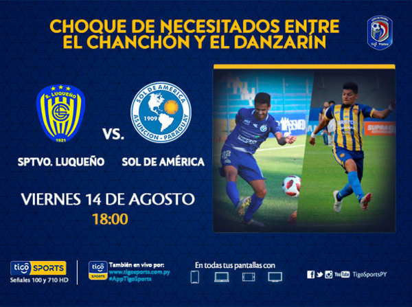 Luqueño y Sol de América se ven en el Feliciano
