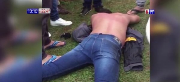 A cintarazos redujeron a un presunto asaltante | Noticias Paraguay