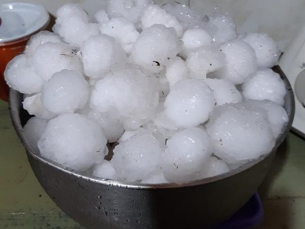 Granizos de grandes proporciones cayeron en distritos de Itapúa
