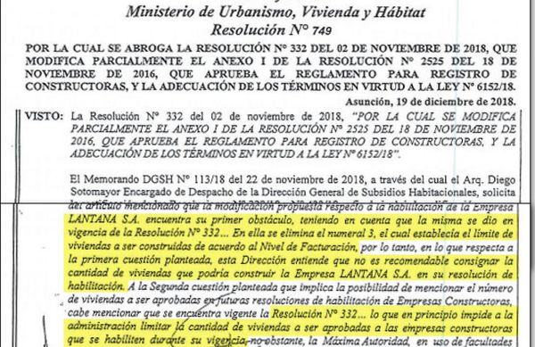Firmas sin registro en MUVH obtienen millonarios contratos - Nacionales - ABC Color