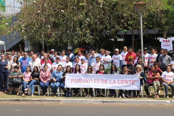 Total apoyo ciudadano a Pablino Caceres