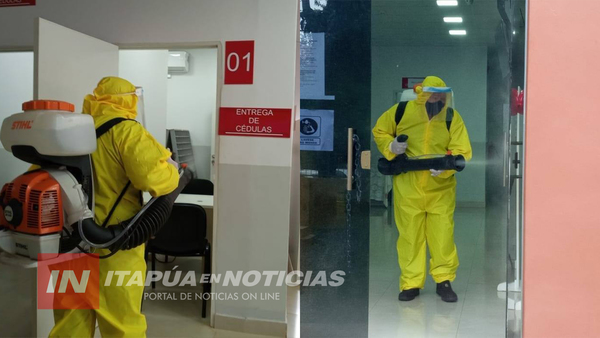 FUMIGACIÓN DE INSTITUCIONES PÚBLICAS, POR LA GOBERNACIÓN DE ITAPÚA
