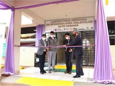 Como parte del aporte de USD 400.000 a la lucha contra el Covid-19, el Grupo Sarabia hace posible la inauguración del Laboratorio Epidemiológico Biomolecular de Alto Paraná