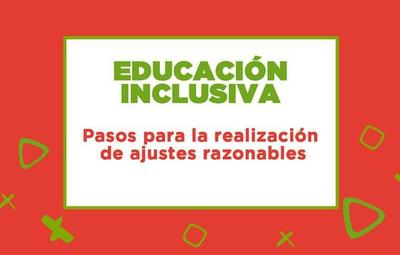 Tema: "Pasos para la realización de ajustes razonables"