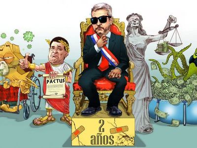 Mario Abdo alcanza  dos años sin oxígeno y sostenido por Cartes