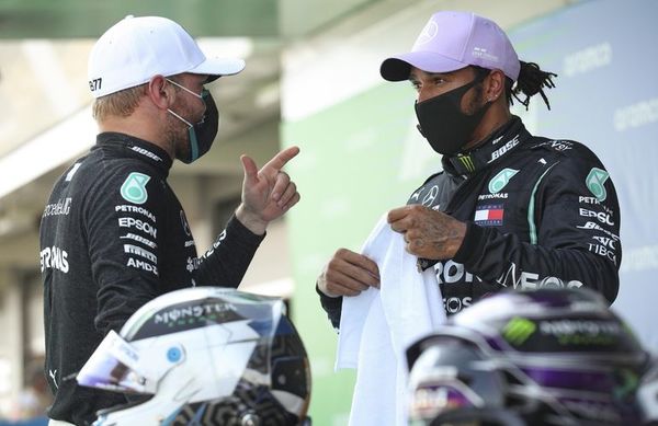 Hamilton y Bottas comparten  la primera fila en el GP de España - Automovilismo - ABC Color