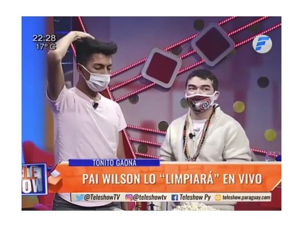Farandulero tenía feroz payé y se lo sacaron en Teleshow