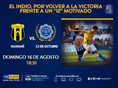 Guaraní quiere levantarse ante 12 de Octubre