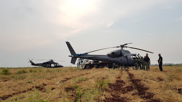 Inician operativo contra el narcotráfico en Amambay con helicópteros del Brasil