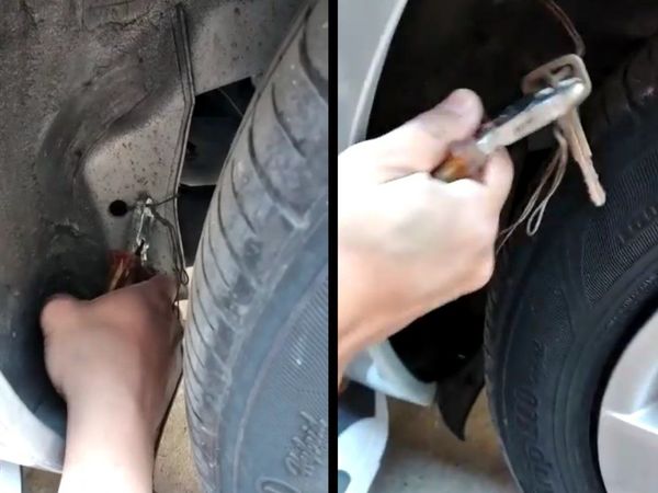 El extraño caso de la llave duplicada debajo del auto nuevo