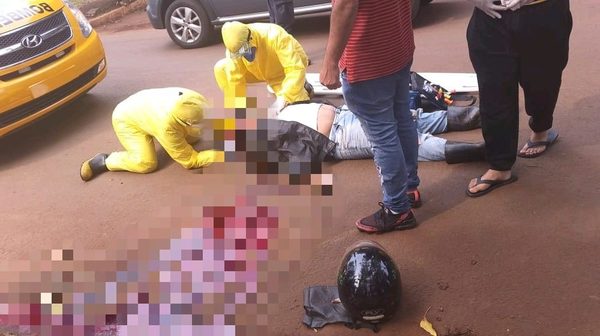 Motociclista muere tras grave accidente