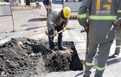 MOPC: varias calles estarán cerradas por obras cloacales      - Nacionales - ABC Color