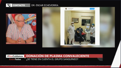 HOY / Óscar Echeverría, coordinador de la Promoción de Donación Voluntaria de Sangre, sobre donación de plasma convaleciente