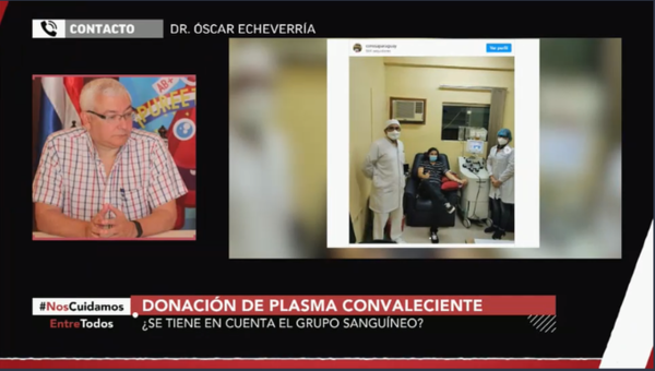 HOY / Óscar Echeverría, coordinador de la Promoción de Donación Voluntaria de Sangre, sobre donación de plasma convaleciente