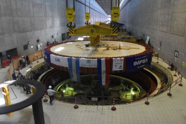 Instalan rotor a turbina de Yacyreta - Nacionales - ABC Color