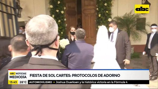 Boda de Sol Cartes: protocolos, de adorno - ABC Noticias - ABC Color