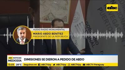 Renuncias de autoridades, a pedido de Abdo - ABC Noticias - ABC Color