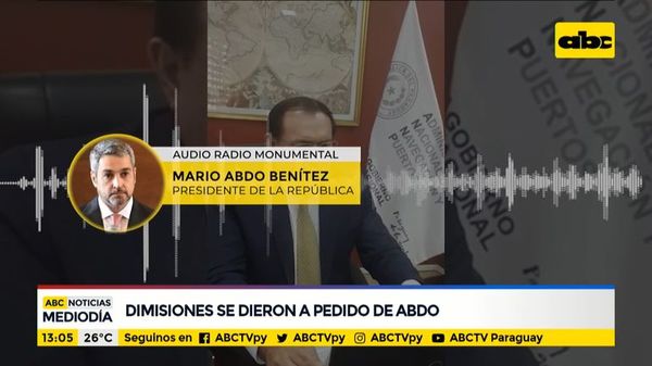Renuncias de autoridades, a pedido de Abdo - ABC Noticias - ABC Color