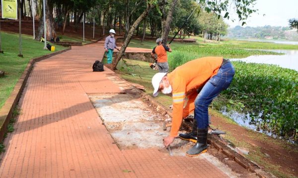 Continúan reparaciones en el Lago de la República