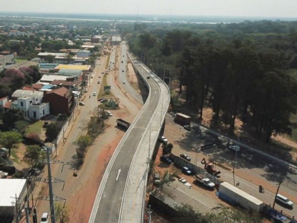 Habilitaron el viaducto corto sobre Primer Presidente