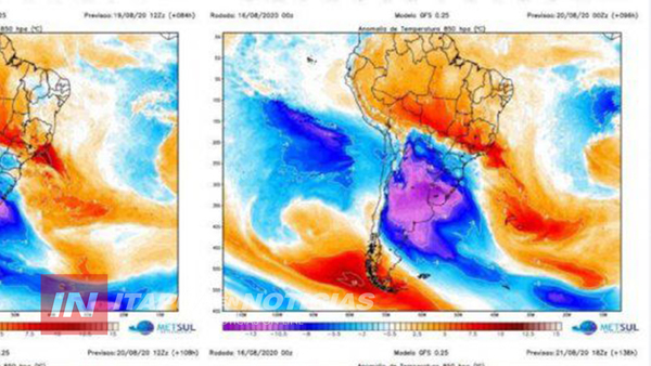 ASÍ SERÁ EL FRÍO POLAR QUE CUBRIRÁ AL PAÍS DESDE EL JUEVES