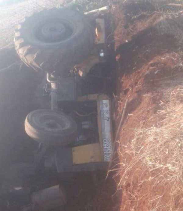 Alto Paraná; Hombre muere tras caer con tractor a un barranco – Prensa 5