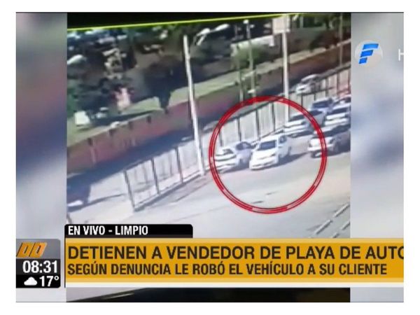 Dueño de playa robó vehículo de su cliente con un duplicado por falta de pago